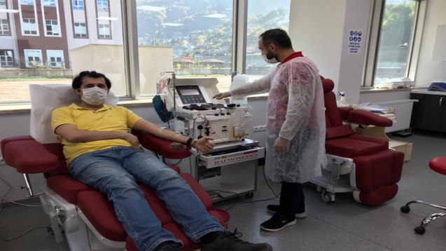 Doktordan plazma bağışı...