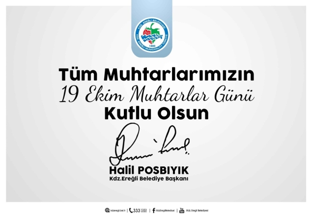 Posbıyık muhtarlar gününü kutladı...