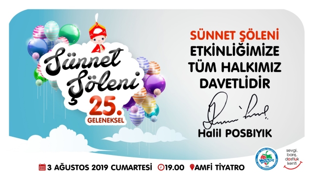 SÜNNET ŞÖLENİ CUMARTESİ AKŞAMI...