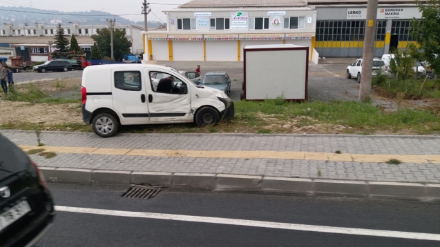 Trafik kazası... 1 yaralı...