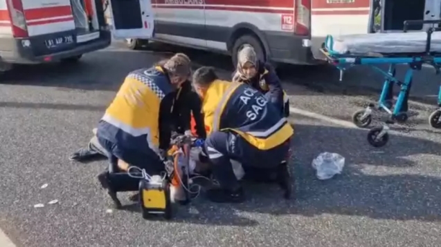 Taksinin çarptığı yaya öldü