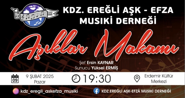 Aşk-Efza Musıki Konser tarihi belli oldu...