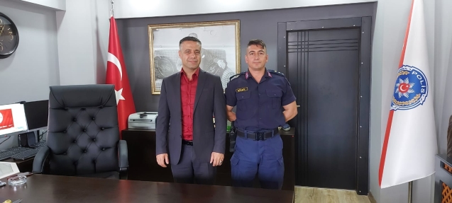 İLK VEDA EMNİYET MÜDÜRÜ ÇELİK'E...