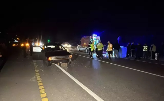 Otomobilin çarptığı belediye işçisi hayatını kaybetti...