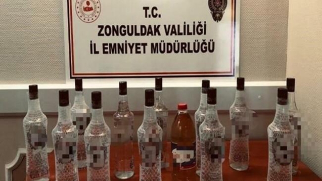 Sahte içkiler ele geçirildi...