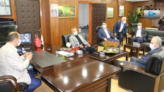 DEMİRTAŞ'I, MAKAMINDA ZİYARET ETTİLER...