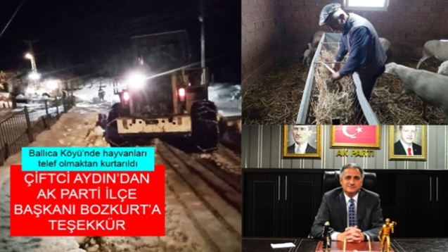 Çiftçi Aydın'dan Başkan Bozkurt'a teşekkür
