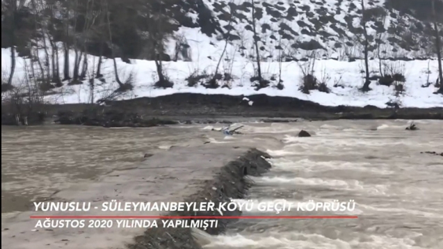 Yeni yapılmıştı… O köprü dayanamadı…