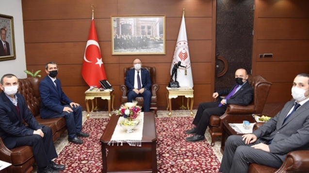Vali Tutulmaz, İdris Yavuzyılmaz'ı makamında kabul etti