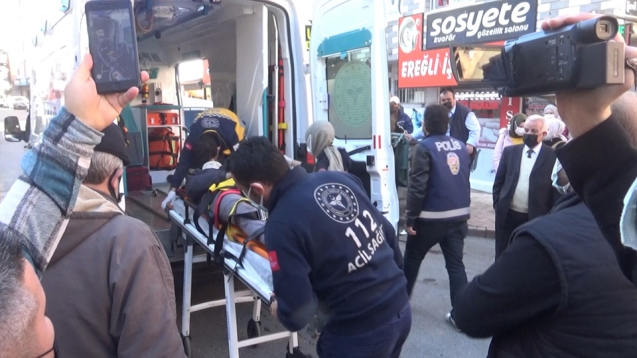 Trafik kazası... 1 yaralı...