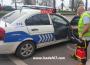 Sahil Taksi esnafı polis ekip araçlarını dezenfekte etti...