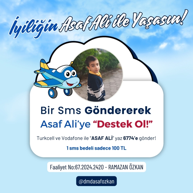 DMD kas hastası Asaf Ali destek bekliyor...
