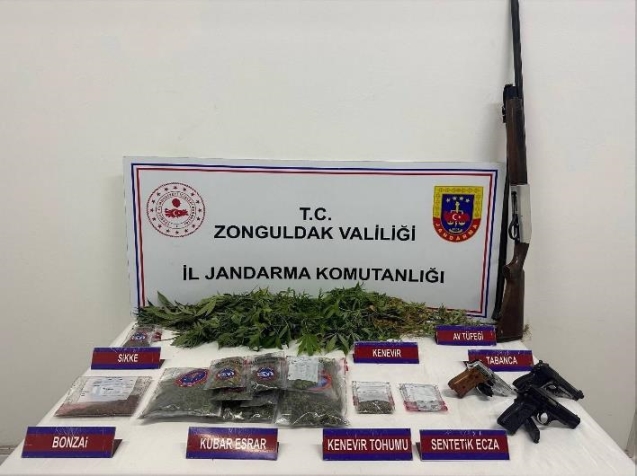 Alaplı'da operasyon... Çok miktarda madde ele geçirildi...