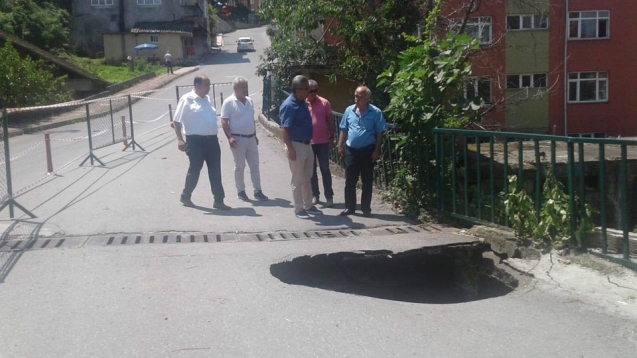 DSİ ekipleri inceleme için geldi…