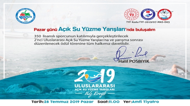 Pazar Günü Açık Su Yüzme Yarışlarında Buluşalım..