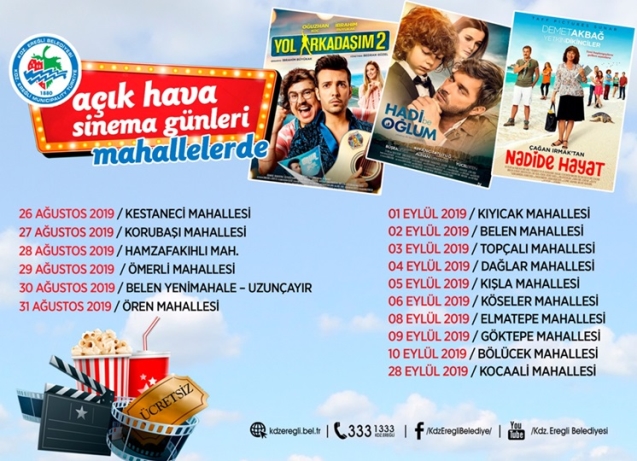 Açık Hava Sineması Mahallelere geliyor!..