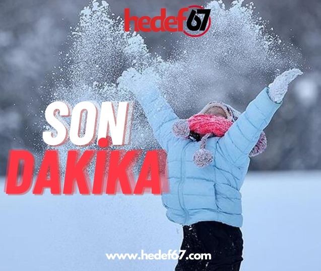Buzlanmadan dolayı, okullar tatil...