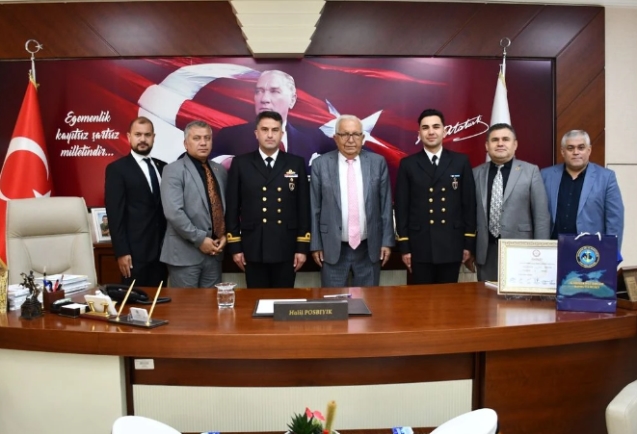 Komutanlar Başkan Posbıyık'ı ziyaret etti...