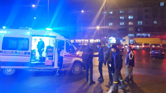 Trafik kazası..1 yaralı...