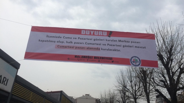 PANKART İLE VATANDAŞLAR UYARILDI...
