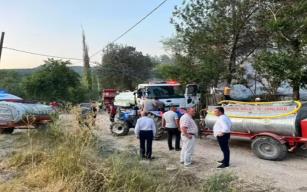 Çıkan yangın ormana sıçradı; alevler büyümeden söndürüldü...