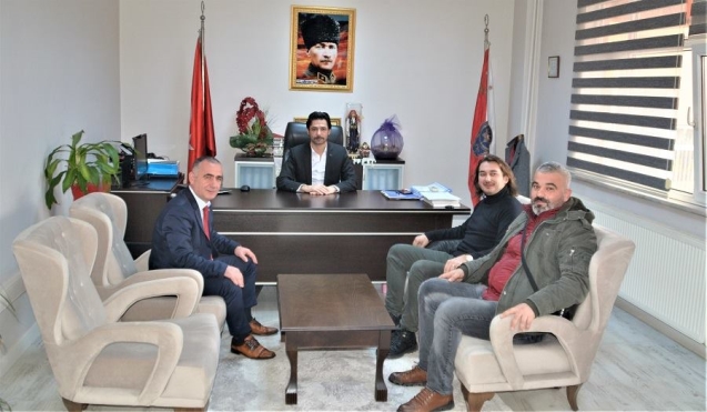 Gazetecilerden Müdür Zengin’e ziyaret…