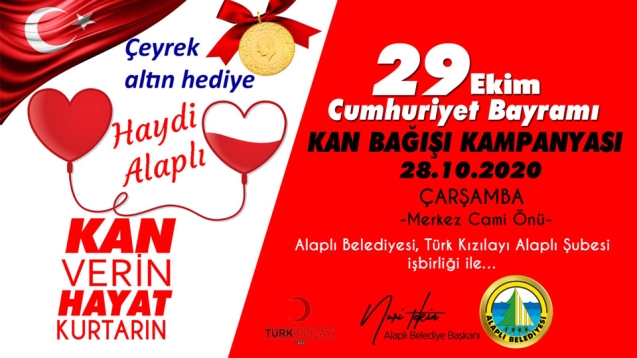 Kan bağışçılarına çekilişle çeyrek altın...