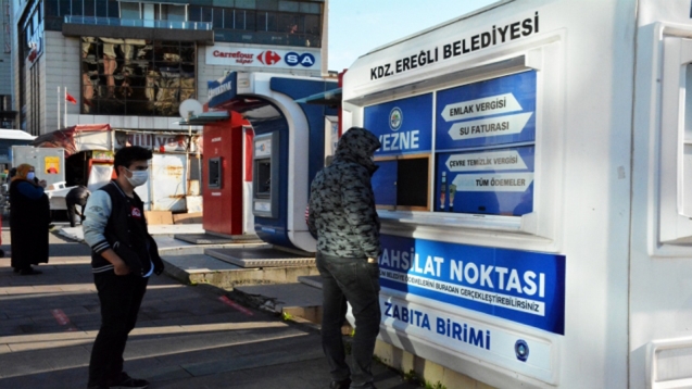 Belediye, çarşı merkezine ödeme noktası açtı...