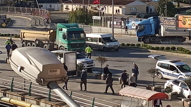 Patlama sesini duyan vatandaşlar büyük panik yaşadı...