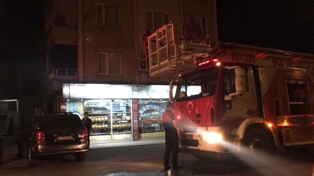 Fırının bacası yandı...