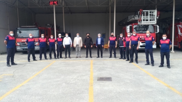 İtfaiye'ye teşekkür için Ereğli'ye geldi