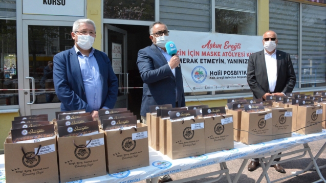 KDZ EREĞLİ BELEDİYESİ’NDEN BELDELERE MASKE DESTEĞİ...
