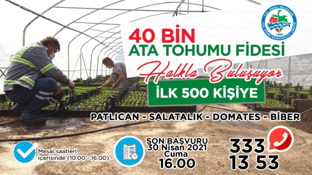 Posbıyık 500 aileye 40 bin fide dağıtacaklarını açıkladı