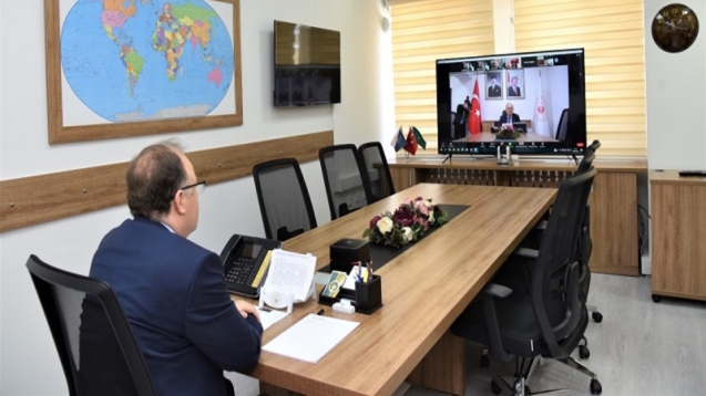 Vali Tutulmaz toplantıya Zoom üzerinden katıldı