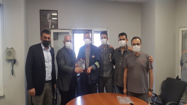 Erdemir'de altın ve plaket töreni yapıldı...