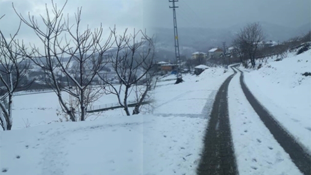 Sücüllü köyü tekrar beyaza büründü...