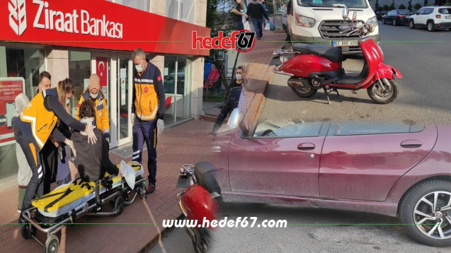 Motosiklet ile otomobil çarpıştı… 1 yaralı…