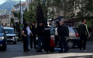Sürücü hakimiyetini kaybetti… Motosikleti devirdi…