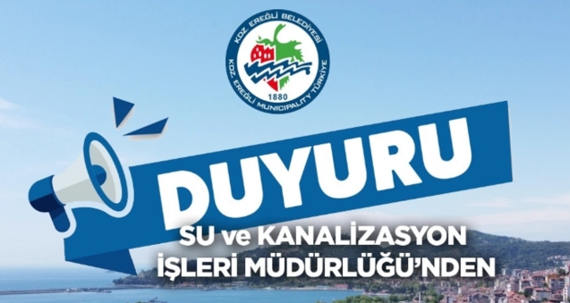 Dikkat! Su kesintisi yaşanacak...