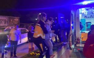 Otomobil ile motosiklet çarpıştı..1 yaralı...