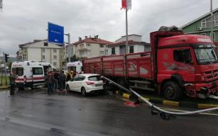 Kaza ucuz atlatıldı…