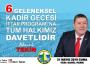 Tekin, binlerce vatandaşı buluşturacak…