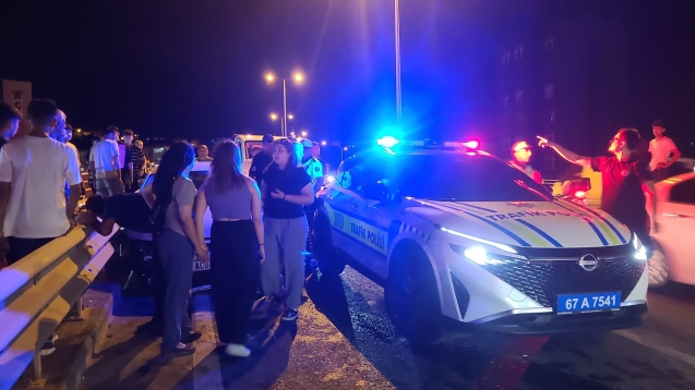 Köprü üstünde feci kaza... Ölümden döndü...