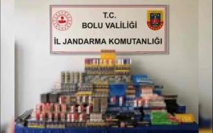 Binlerce paket kaçak sigara ele geçirildi