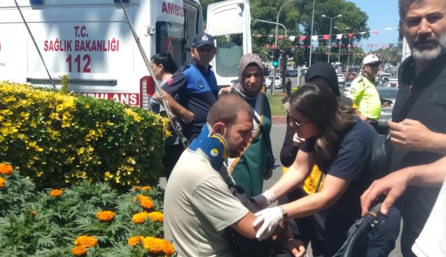 Bisiklet ile otomobil çarpıştı… 1 yaralı...