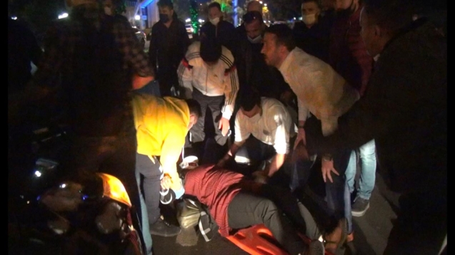 Hamile kadına, otomobil çarptı...