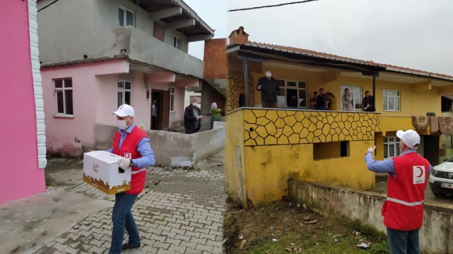 KIZILAY'DAN GIDA VE NAKİT YARDIMI DEVAM EDİYOR...
