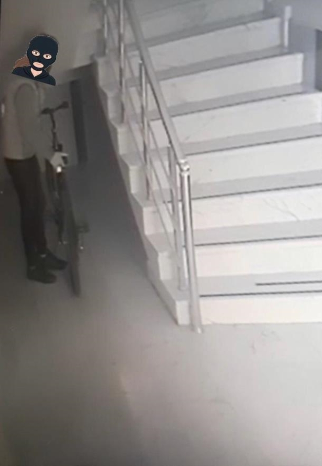 Bisiklet faresi yakalandı...