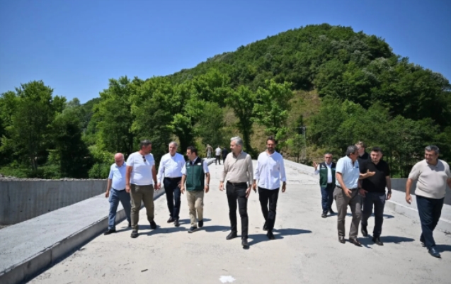Bozkurt , inşaat projesini yerinde inceledi...
