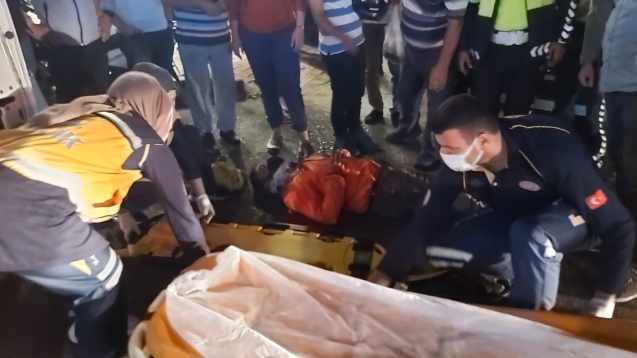 Motosiklet sürücüsü yaralandı...